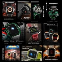 Fire-Boltt Diablo 1.95" Full IPS Touch Screen Smartwatch - Red - Red