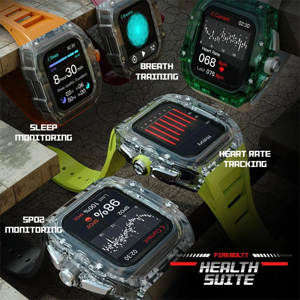 Fire-Boltt Diablo 1.95" Full IPS Touch Screen Smartwatch - Red - Red