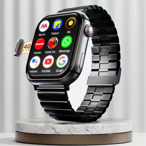 Fire-Boltt Dream Wi-Fi+4G SIM Android OS Wristphone - Midnight Steel - Midnight Steel