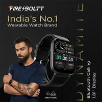 Fire-Boltt Dynamite Calling Smartwatch - Black - Black