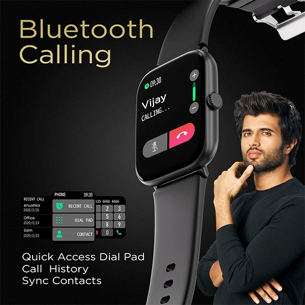 Fire-Boltt Dynamite Calling Smartwatch - Black - Black