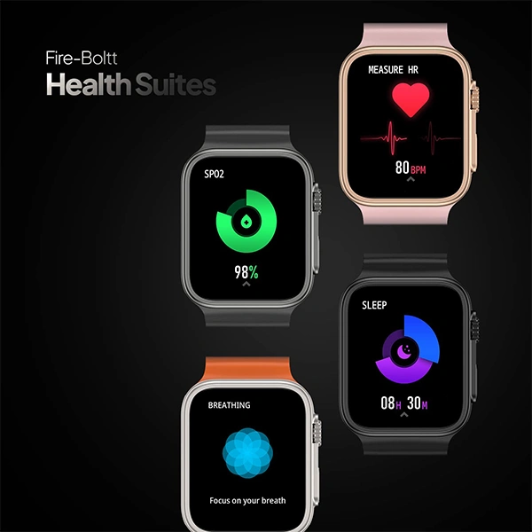 Fire-Boltt Edge 1.78" AMOLED Bluetooth Calling Smart Watch with AI Voice Assistant - Pink - Pink