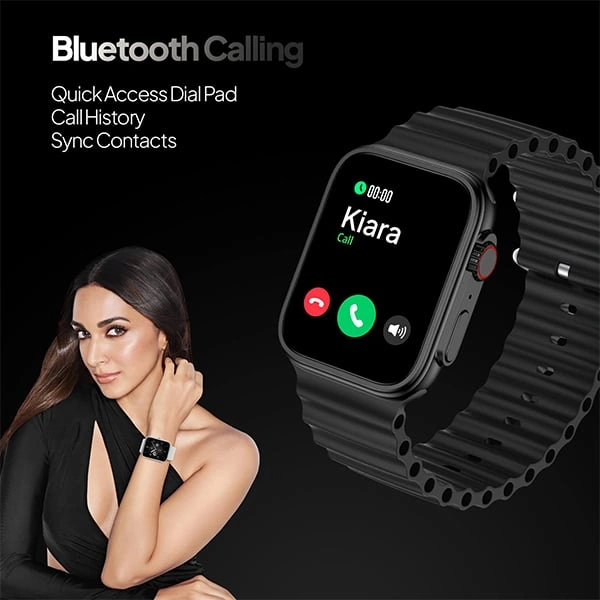 Fire-Boltt Edge 1.78" AMOLED Bluetooth Calling Smart Watch with AI Voice Assistant - Pink - Pink