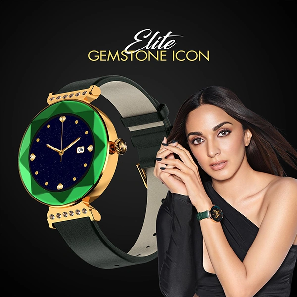 Fire-Boltt Emerald Gemstone Studded Smartwatch