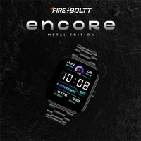 Fire-Boltt Encore Stainless Steel Smart Watch With 1.83” Full Touch Screen Display - Silver - Silver