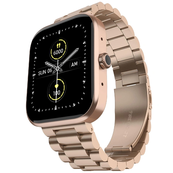 Fire-Boltt Encore Stainless Steel Smart Watch With 1.83” Full Touch Screen Display - Rose Gold - Rose Gold