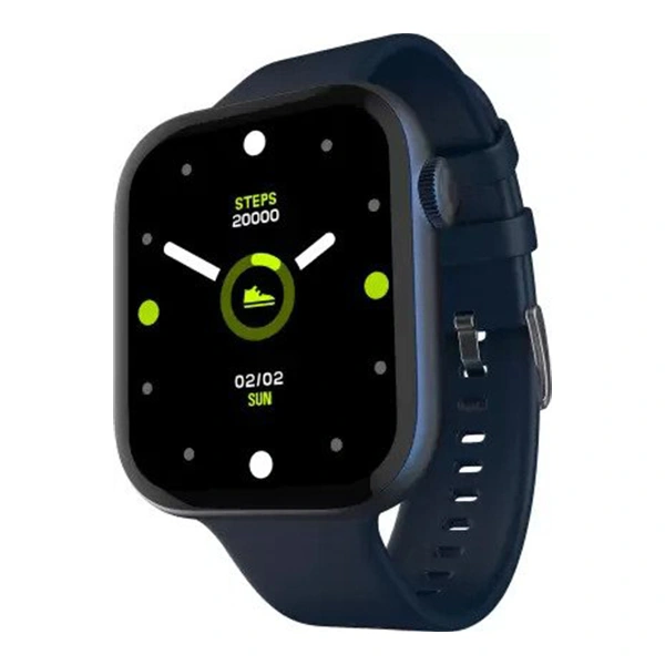 Fire-Boltt Fighter 1.81 Inch Bluetooth Calling Smartwatch with AI Voice Assistant - Blue - Blue