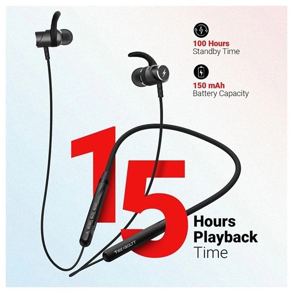 Fire-Boltt Fire Band Pro 301 Wireless Neckband - Blue - Blue