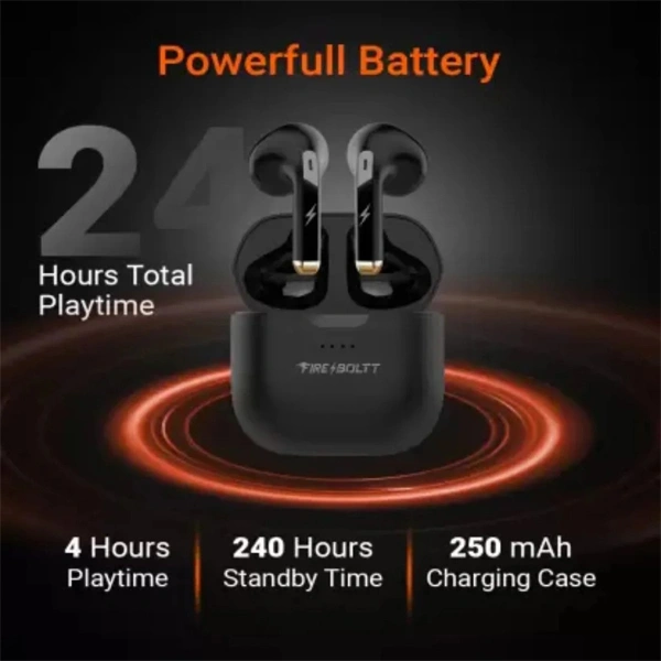 Fire-Boltt Fire Pods Ninja G301 Earbuds - White - White