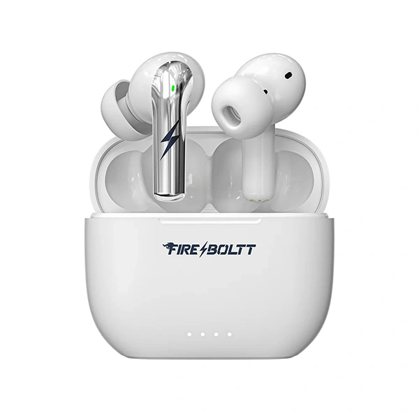 Fire-Boltt Fire-Pods Zeus Wireless Earbuds - White Silver Chrome - White Silver Chrome