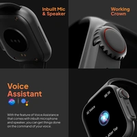 Fire-Boltt Gladiator 1.96" Biggest Display Smart Watch with Bluetooth Calling - Gold Black Silicon - Gold Black Silicon