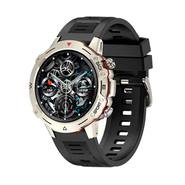 Fire-Boltt Grenade Bsw137 Bluetooth Calling 1.39 Inch Smart Watch - Gold Black - Gold Black