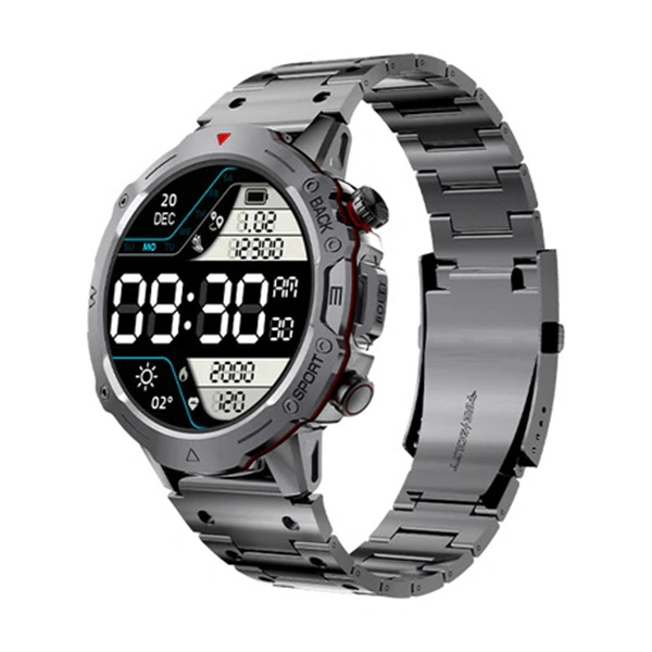Fire-Boltt Grenade Bsw137 Bluetooth Calling 1.39 Inch Smart Watch - Black Steel - Black Steel