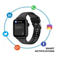 Fire-Boltt Hercules 1.83" Inch BT Calling With Voice Assist Smart Watch - Black - Black