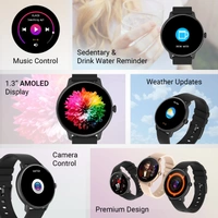 Fire-Boltt Incredible 1.3" AMOLED 360X360 Pixel Resolution Smartwatch - Black, White