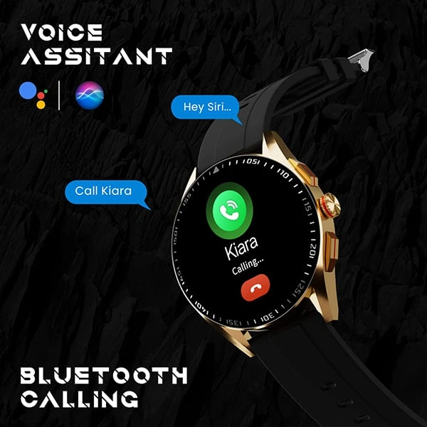Fire-Boltt Invincible Plus Smartwatch with Bluetooth Calling - Black Velvet - Black Velvet