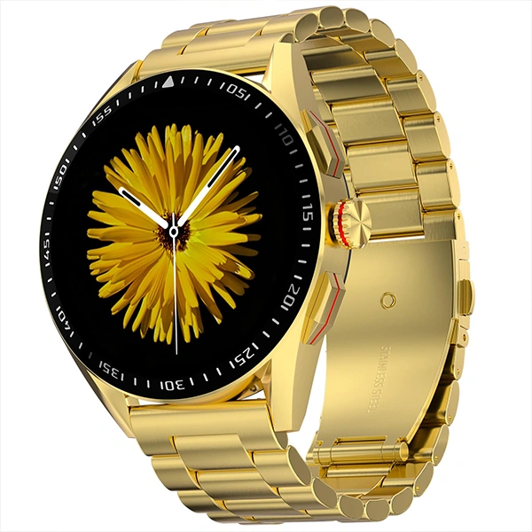 Fire-Boltt Invincible Plus Smartwatch with Bluetooth Calling - Gold Steel - Gold Steel
