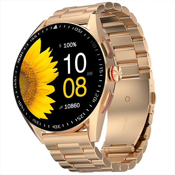 Fire-Boltt Invincible Plus Smartwatch with Bluetooth Calling - Rose Gold Steel - Rose Gold Steel