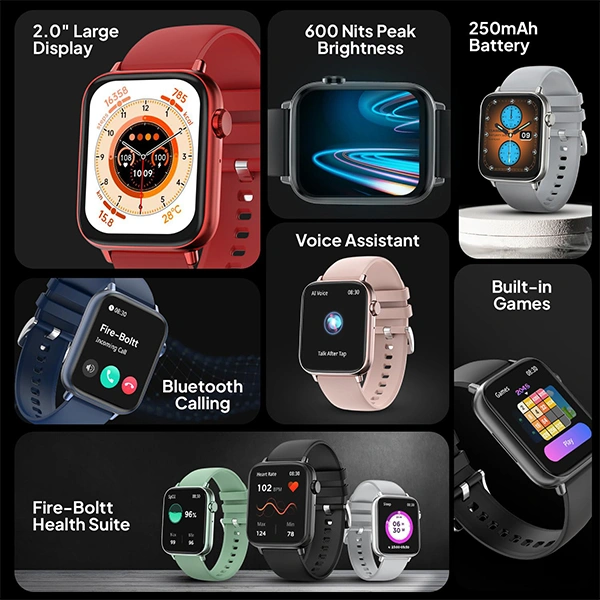 Fire-Boltt Ninja Fit Pro Bluetooth Calling Smartwatch - Blue - Blue