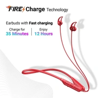 Fire-Boltt Ninja Pro 201 Bluetooth Neckband - Red - Red