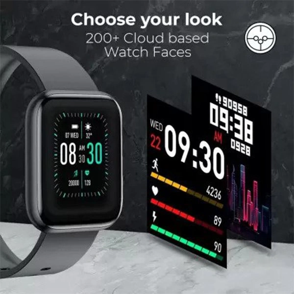 Fire-Boltt Ninja touch SpO2 Smartwatch - Black - Black