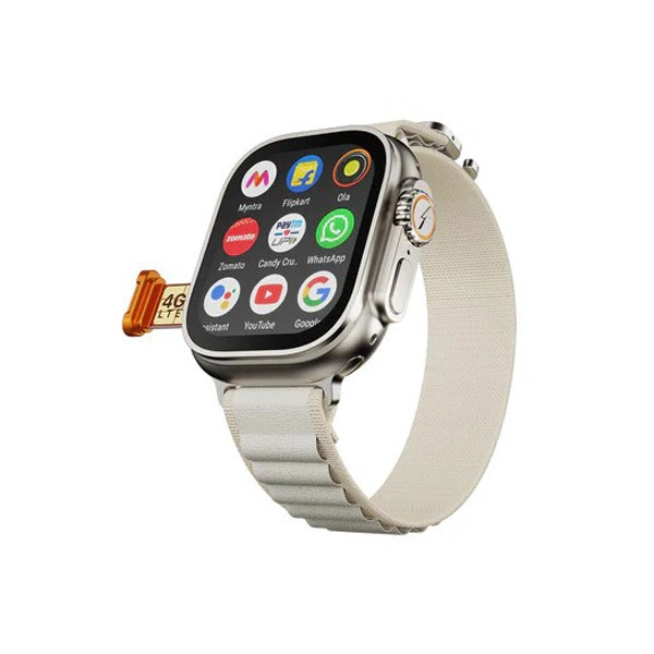 Fire-Boltt Oracle WristPhone - 4G SIM/LTE/WiFi, Android OS Smartwatch - Cloudy-Clasp - Cloudy-Clasp
