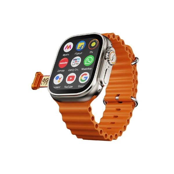 Fire-Boltt Oracle WristPhone - 4G SIM/LTE/WiFi, Android OS Smartwatch - Orange-Horizon - Orange-Horizon
