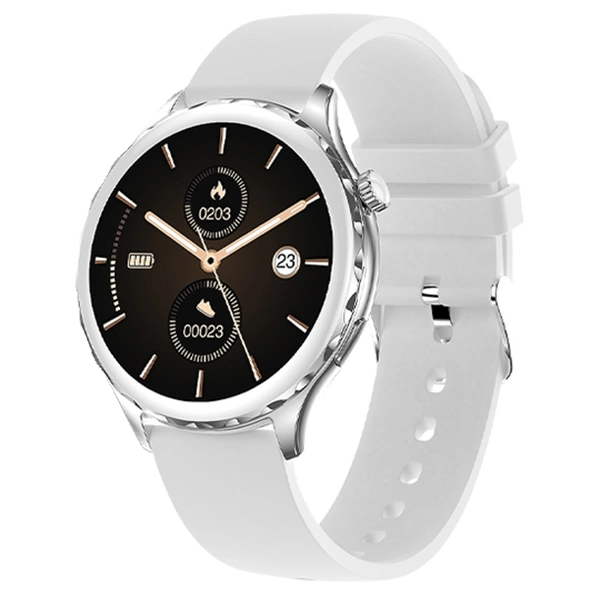 Fire-Boltt Fire-boltt Pristine Bluetooth Calling 33.5mm 1.32 Display Luxury Smartwatch - White C - White C