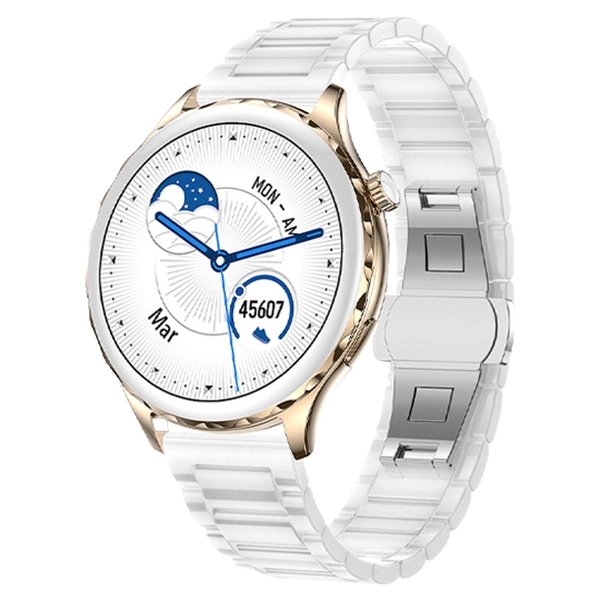 Fire-Boltt Fire-boltt Pristine Bluetooth Calling 33.5mm 1.32 Display Luxury Smartwatch - White C - White C