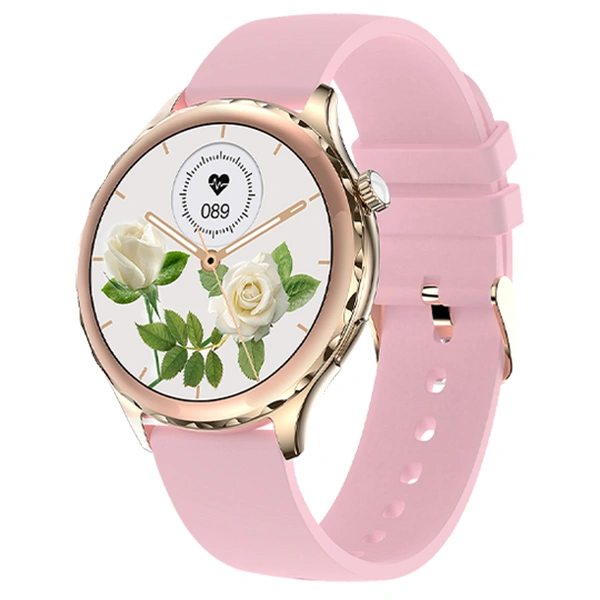 Fire-Boltt Fire-boltt Pristine Bluetooth Calling 33.5mm 1.32 Display Luxury Smartwatch - Pink - Pink