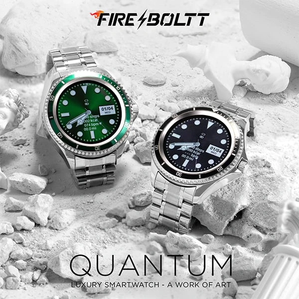 Fire-Boltt Quantum With 1.28" HD Display & BT Calling Smart Watch - Blue - Blue