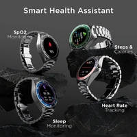 Fire-Boltt Quantum With 1.28" HD Display & BT Calling Smart Watch - Blue - Blue