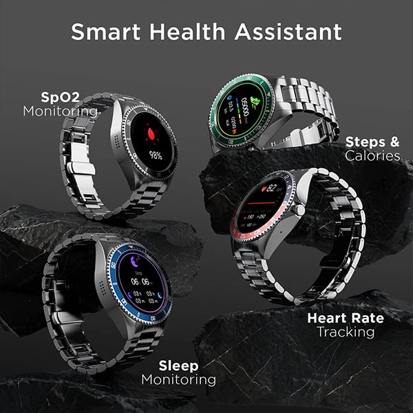 Fire-Boltt Quantum With 1.28" HD Display & BT Calling Smart Watch - Blue - Blue