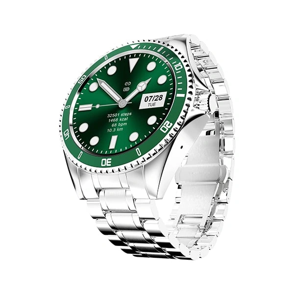 Fire-Boltt Quantum With 1.28" HD Display & BT Calling Smart Watch - Green - Green