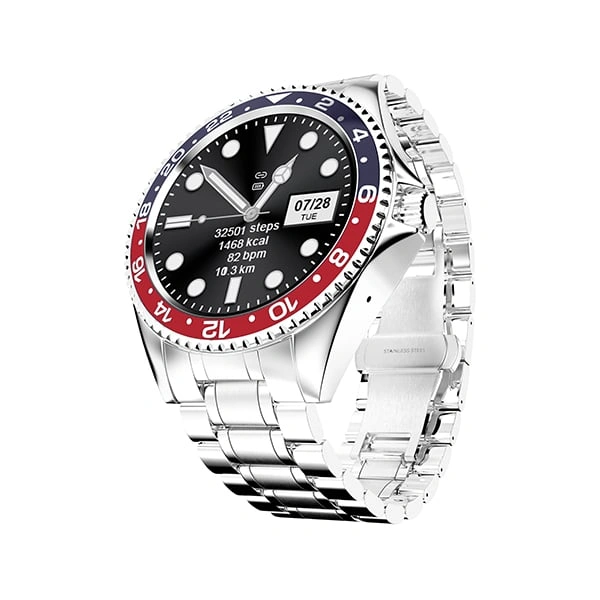 Fire-Boltt Quantum With 1.28" HD Display & BT Calling Smart Watch - Black Red - Black Red