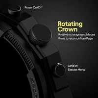 Fire-Boltt Quest 1.39" Full Touch GPS Tracking Smart Watch - Black - Black