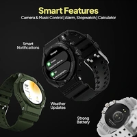 Fire-Boltt Quest 1.39" Full Touch GPS Tracking Smart Watch - Black - Black