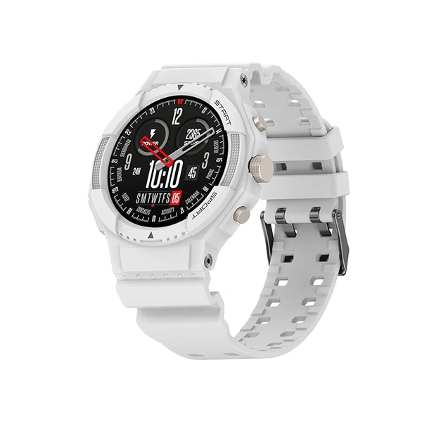 Fire-Boltt Quest 1.39" Full Touch GPS Tracking Smart Watch - White - White