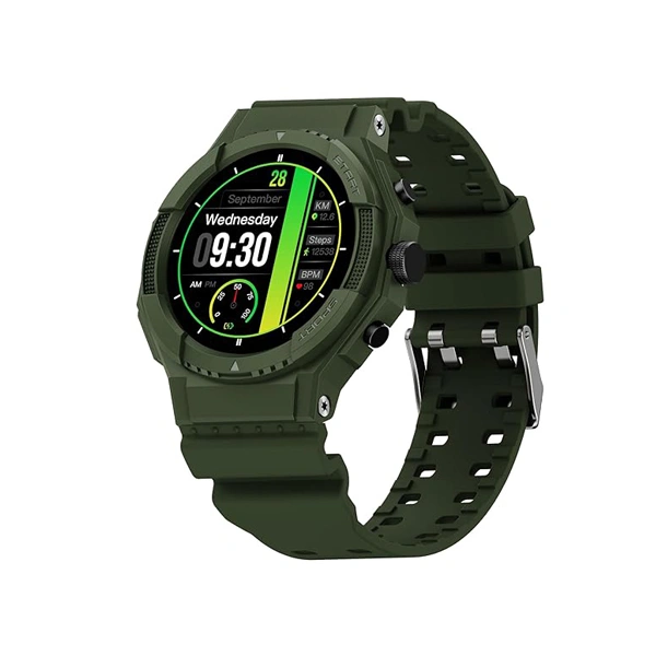 Fire-Boltt Quest 1.39" Full Touch GPS Tracking Smart Watch - Military Green - Military Green