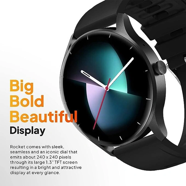 Fire-Boltt Rocket 1.3" Bluetooth Calling Smartwatch - Champagne Gold - Champagne Gold