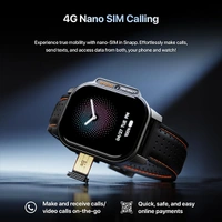 Fire-Boltt Snapp Smart Watch (2GB RAM + 16GB Storage) - Marlet Maroon - Marlet Maroon