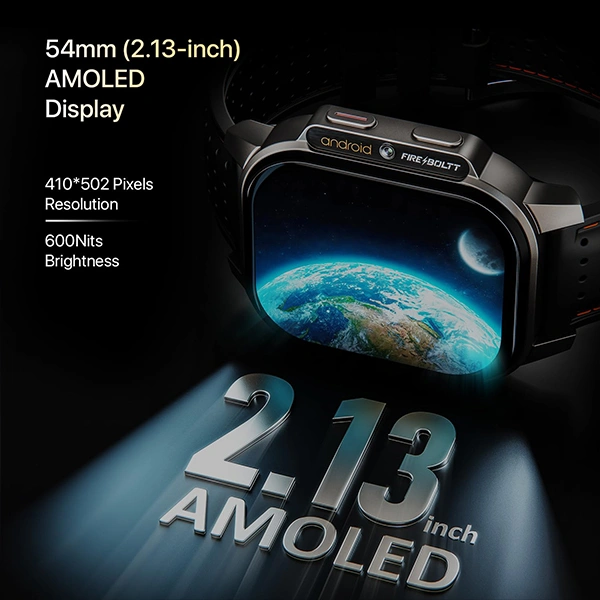 Fire-Boltt Snapp Smart Watch (2GB RAM + 16GB Storage) - Marlet Maroon - Marlet Maroon