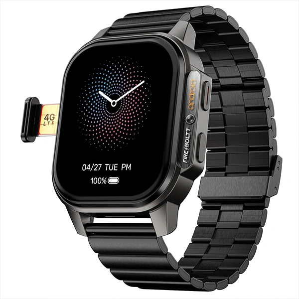 Fire-Boltt Snapp Smart Watch (2GB RAM + 16GB Storage) - Jet Black Luxe - Jet Black Luxe