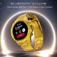 Fire-Boltt Solace Luxury Stainless Steel Smart Watch - Blue - Blue