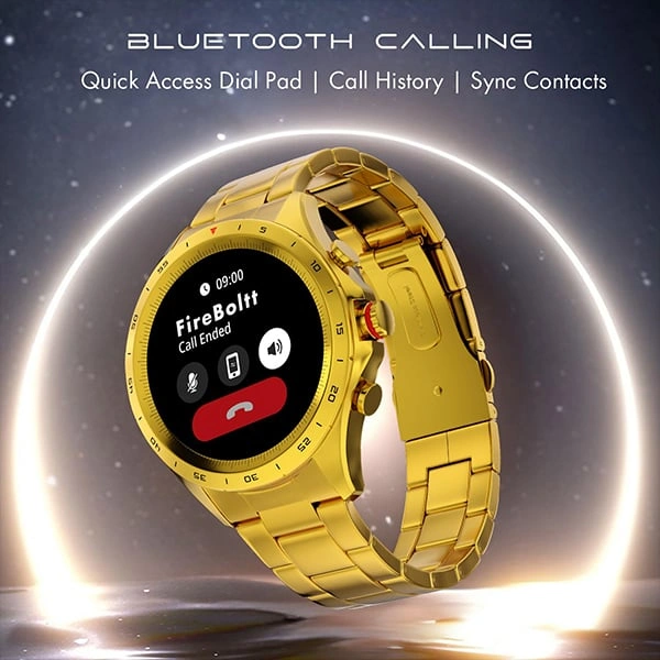 Fire-Boltt Solace Luxury Stainless Steel Smart Watch - Blue - Blue