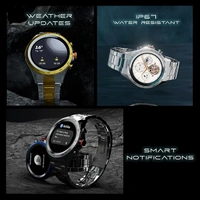 Fire-Boltt Solace Luxury Stainless Steel Smart Watch - Blue - Blue