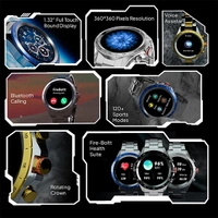 Fire-Boltt Solace Luxury Stainless Steel Smart Watch - Gold - Gold