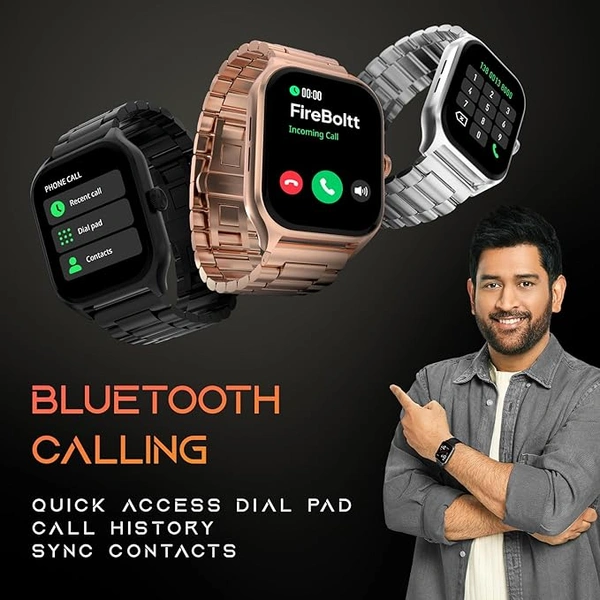 Fire-Boltt Solaris Smartwatch with Bluetooth Calling - Pink - Pink