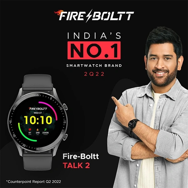 Fire-Boltt Talk 2 Bluetooth Calling Smartwatch - Silver Grey - Silver Grey