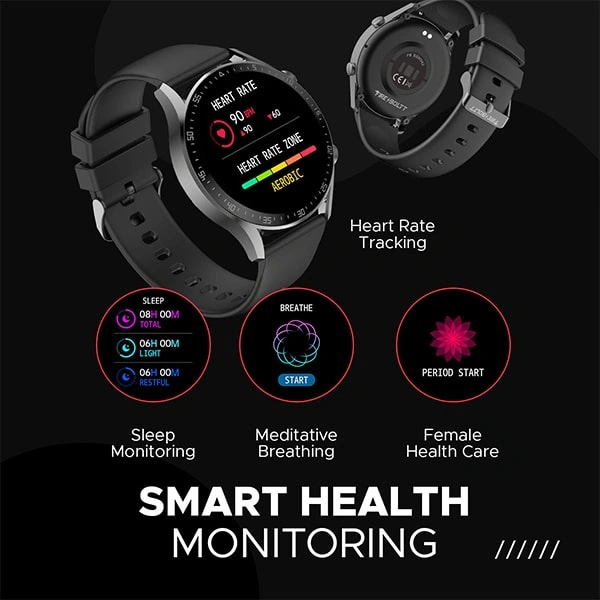 Fire-Boltt Talk 2 Bluetooth Calling Smartwatch - Silver Grey - Silver Grey